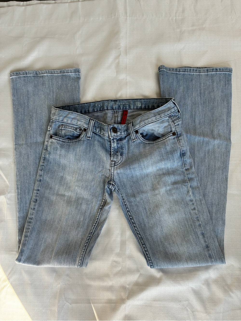 Guess Jeans - Blue/Navy 2000s vintage y2k guess low rise flare Sz27x32 NWOT/0415